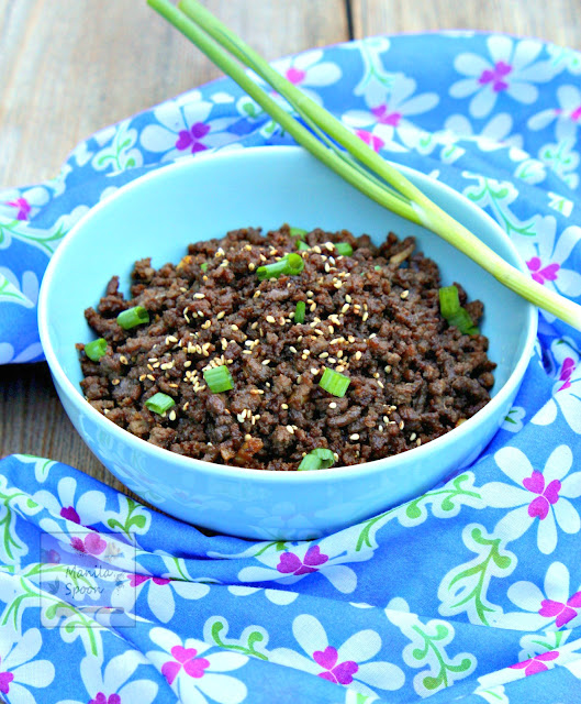 Korean Ground Beef over Rice Manila Spoon
