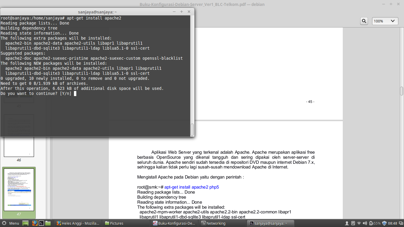 Apache openssl. Установка apache debian.