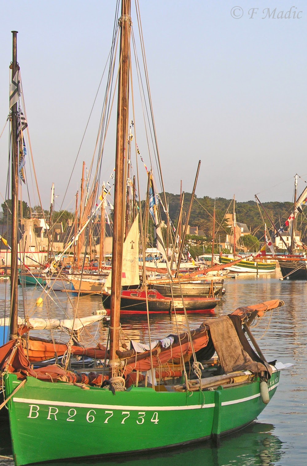 Voilier à un mât (voile aurique ou carrée) REINE DE LA MER (BR267734)