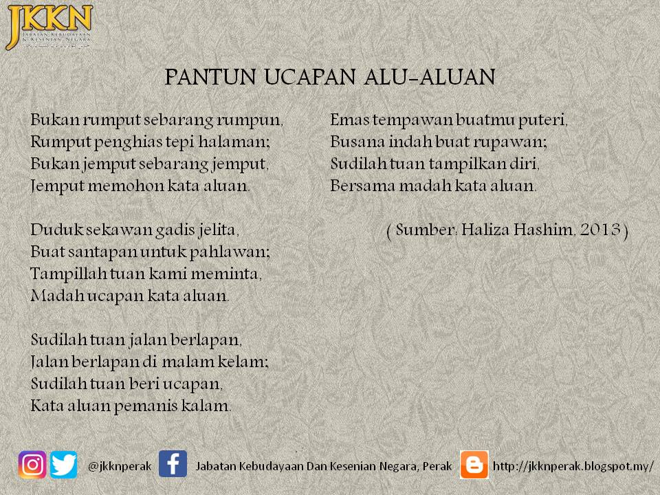 PANTUN UCAPAN ALU-ALUAN