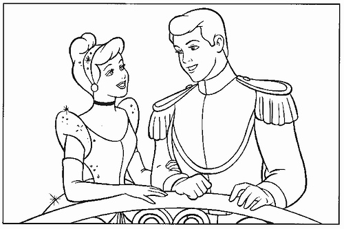 Coloriage Princesse Et Prince  Liberate