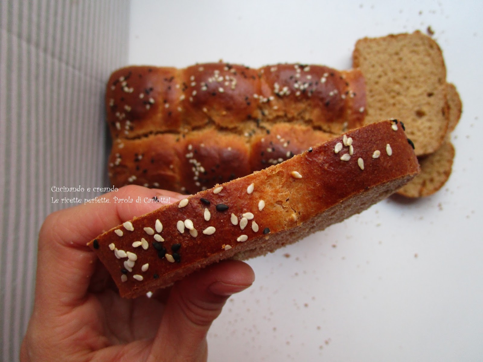 Pan brioche con farina integrale di farro! Step by step! Cucinando e
