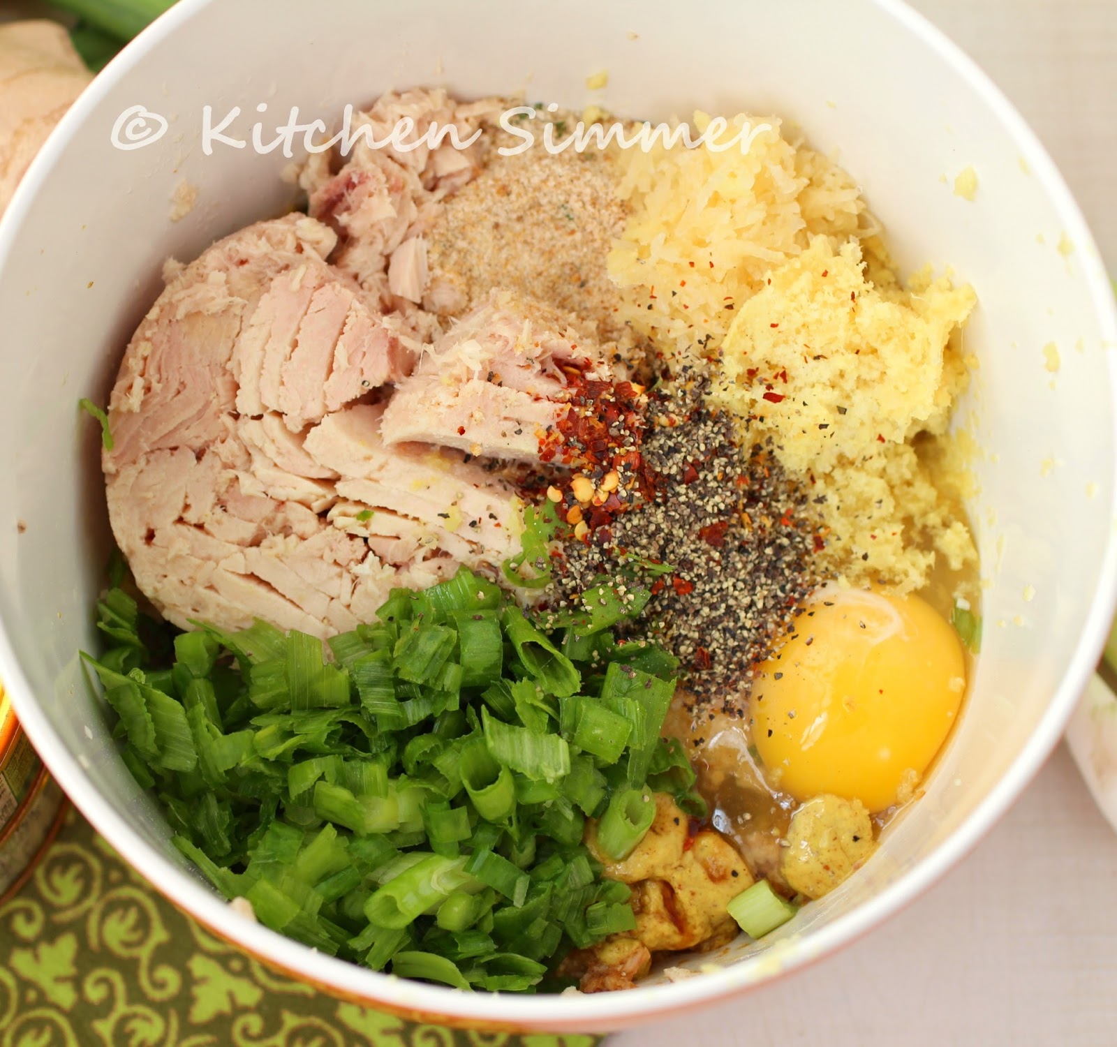 Kitchen Simmer Asian Tuna Burgers with Spicy Tartar Sauce