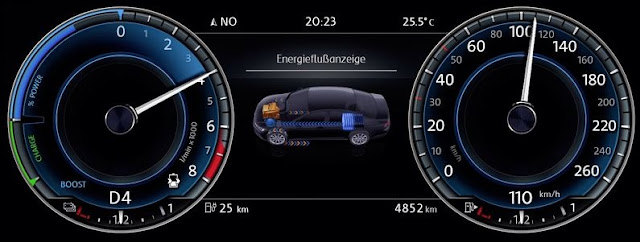 VW Golf 2017 - painel digital