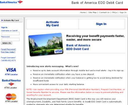 edd debit deposit activation thaipoliceplus innewsweekly bof coupons mycard unemployment ebt bofa benefit