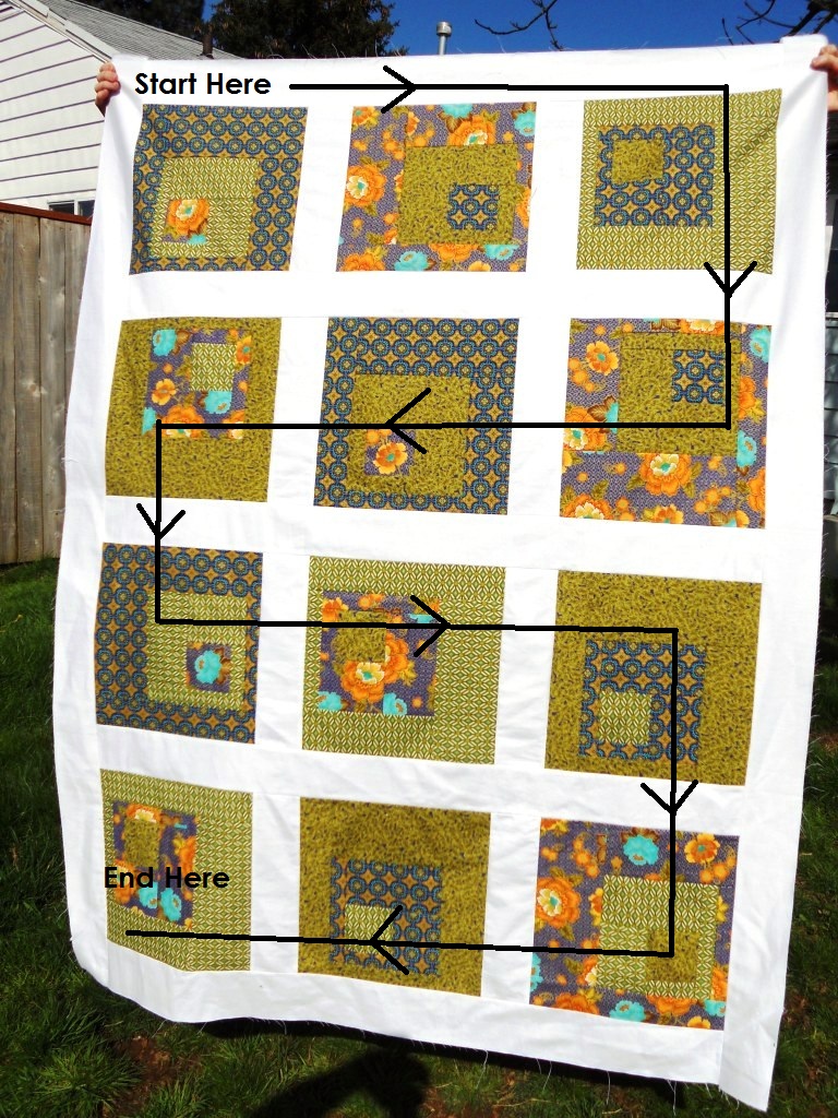 Blue Bird Sews: Boxed-in Quilting Tutorial