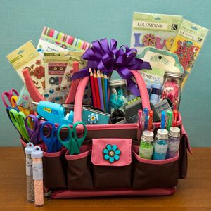 basket gift baskets gifts mom craft crafty creative special raffle diy fundraiser auction would fun parents paints crafts cute wassi