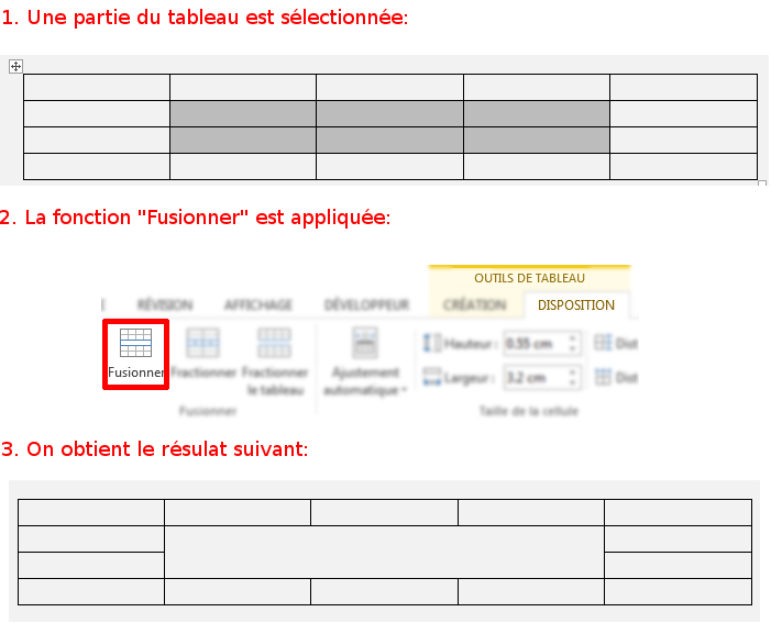 Insérer et utiliser un tableau
