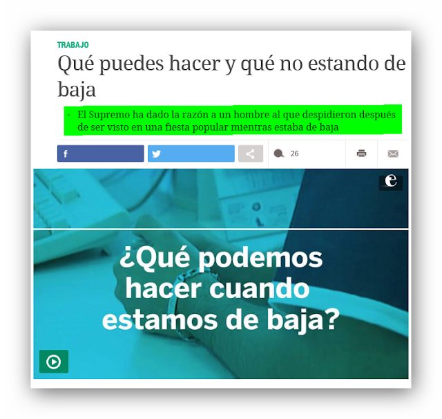 QUÉ PUEDES HACER Y QUÉ NO ESTANDO DE BAJA LABORAL