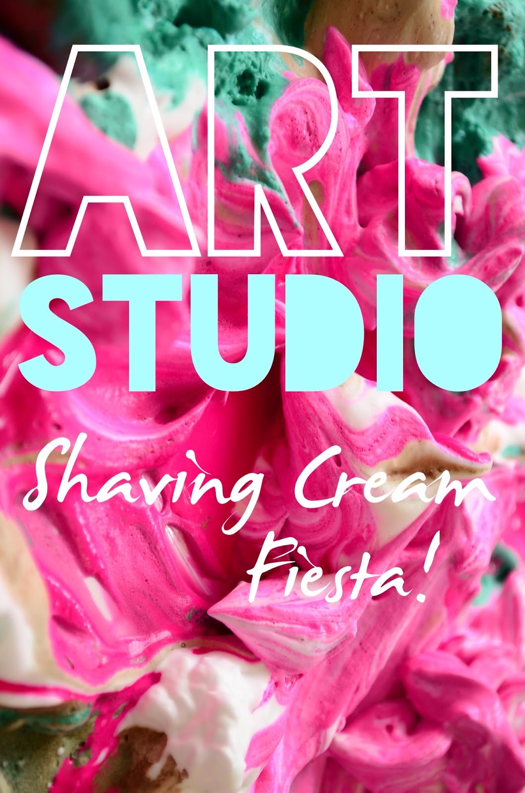 The Practical Mom: Shaving Cream Fiesta ! (Art Studio Diaries # 9)