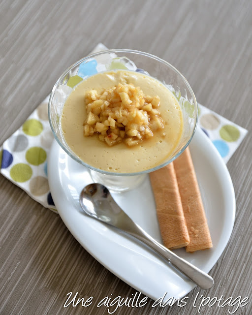 Crème au jus de pommes et sa brunoise de Granny Smith