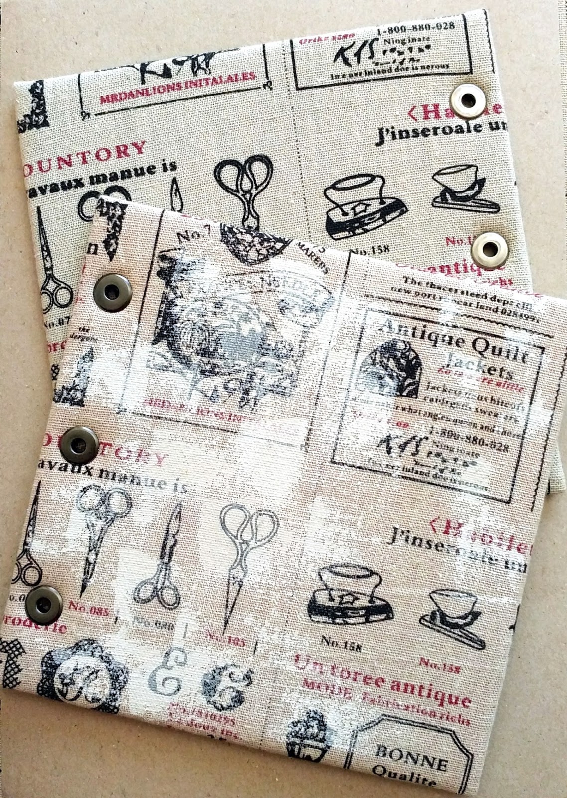 My journey through the Scrapbookworld... *Vintage album with fabric