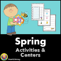The Spring Activities Pack is filled with engaging literacy tasks like acrostic poems, alphabetical order, Go-Fish, word scrambles, word searches, a crossword puzzle, comparing and contrasting, sequencing events, and more!