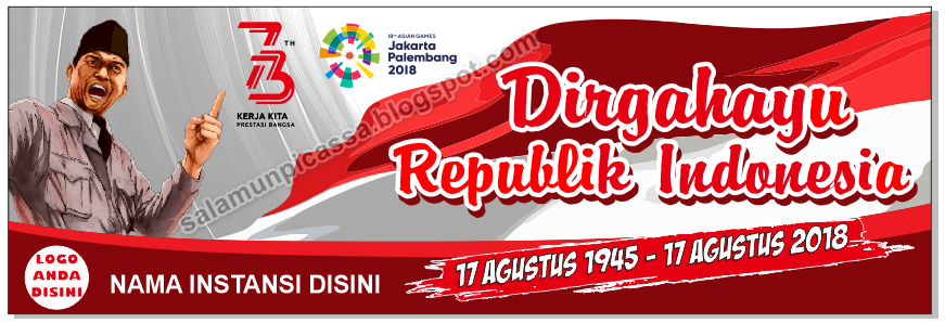 Download Spanduk Banner 17 Agustus 2018 Format Cdr