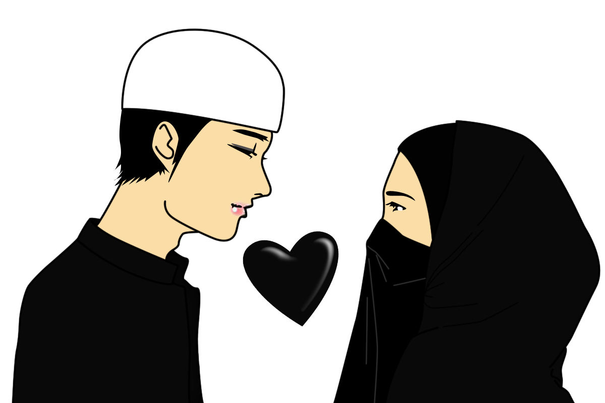 Kumpulan Animasi Muslimah Pakai Topi Design Kartun