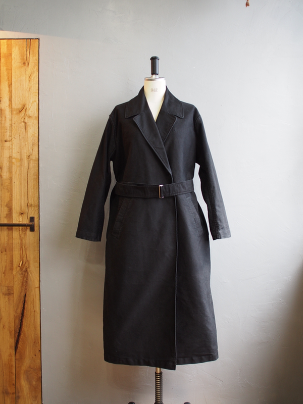 andordinary Blurhms / Extra Cotton Heavy Moleskin Wrap Coat