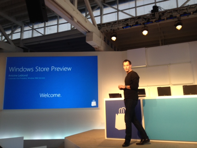 leblond at windows store launch Windows 8 Beta Version To Be Launched in February 2012