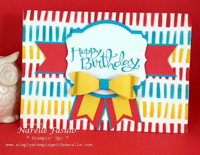 Make the bow on this card  effortlessly with this great Bow Builder Punch - get yours here - http://bit.ly/2HymkeE