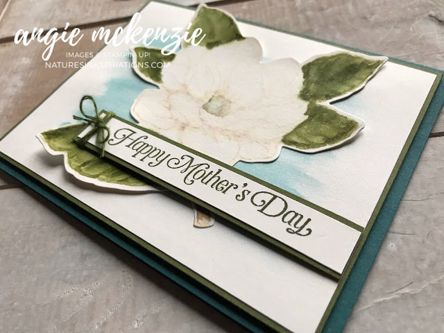 Handmade card using Good Morning Magnolia and Strong & Beautiful stamp sets