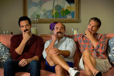 The men of Cougar Town stent the hiatus growing mustaches