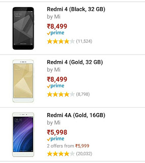 Xiaomi Redmi 4 gets discount on Amazon Great Indian Sale