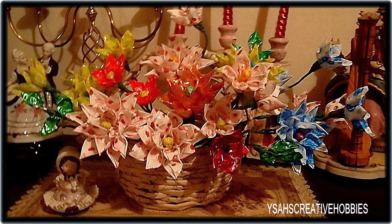 CREATE A HOBBY Flowers Made of Candy Wrapper