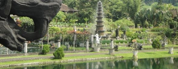 Kolam Air Taman Tirta Gangga Karangasem Bali Timur - Tirtha Gangga, Karangasem, Bali, Kolam Taman Air, Liburan, Wisata, Atraksi