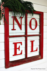 easily paint a Christmas sign on an old window