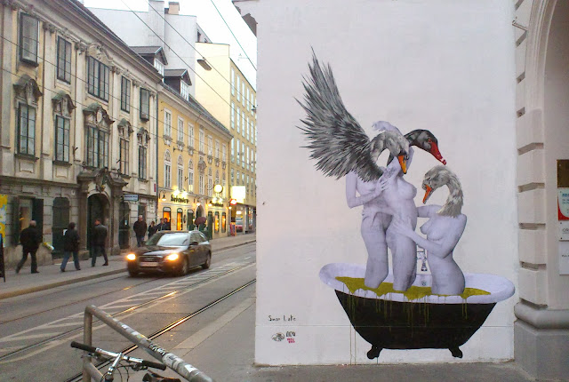 "Swan Lake" New Limited Edition Screen Print By Spanish Street Artist VinZ - StreetArtNews Exclusive 6