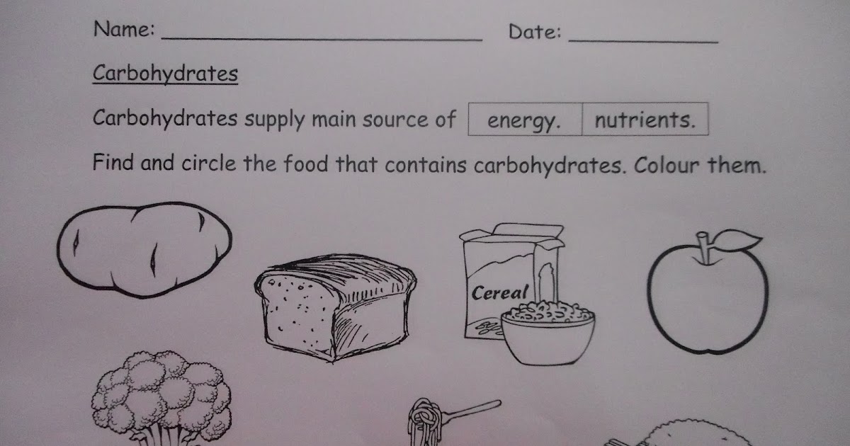 Wonderful & Happy Peers!: Worksheet - Carbohydrates