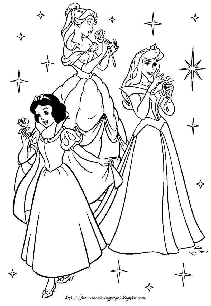 Disney Princesses - Best Coloring Pages | Minister Coloring