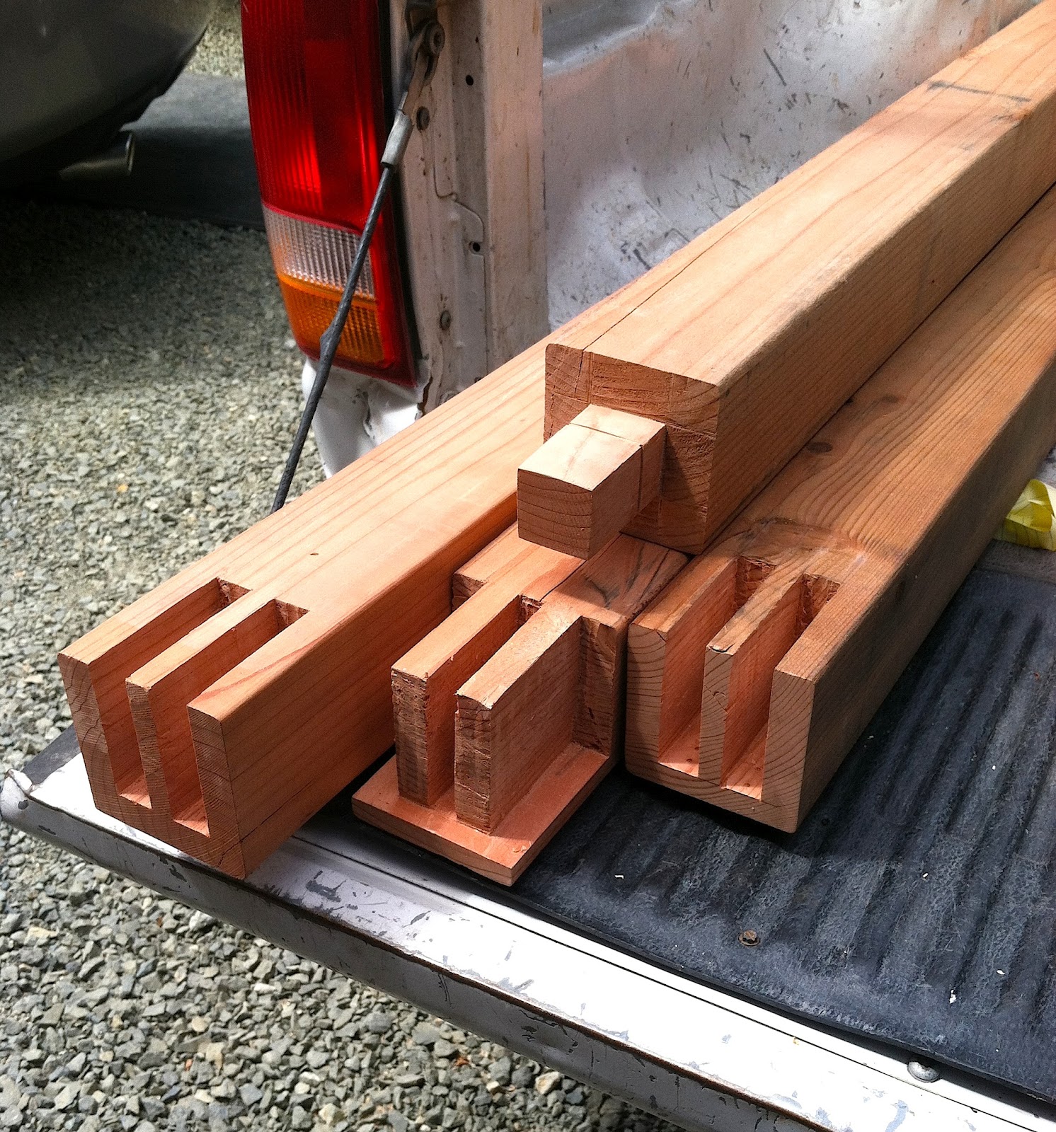 Stand Out Construction * Carpentry Projects Redwood Gates from My