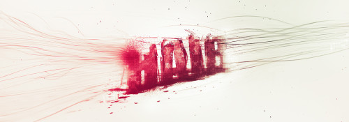 Design Abstract Text Effect with Pen Tool and Grunge Brush Decoration in Photoshop