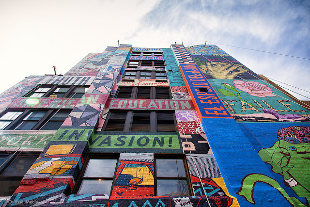 Street Art By Faile On The Streets Of New York City, USA weird angle nice