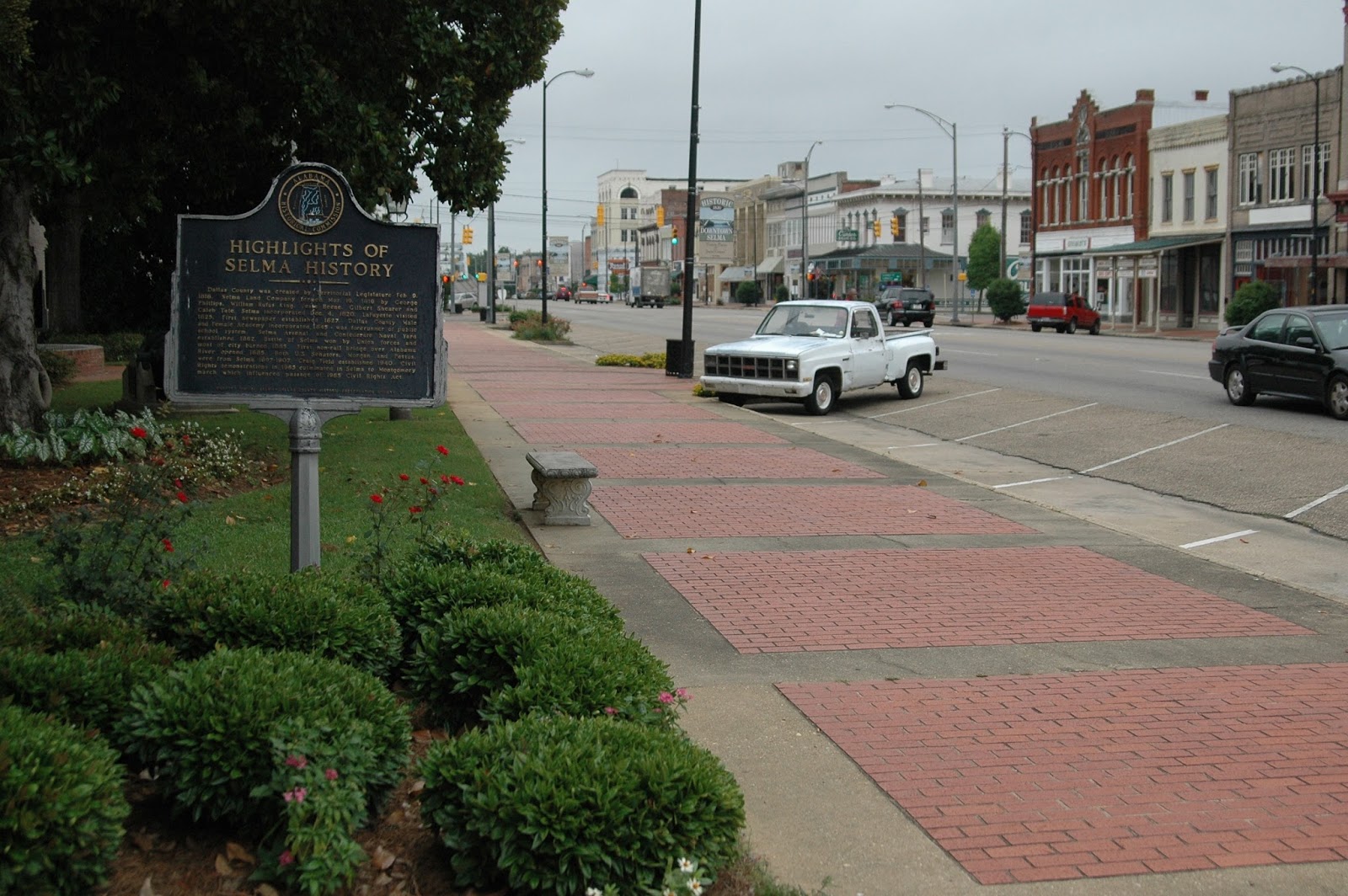 Dispatches from the LPOP Historical marker describes Selma, Alabama