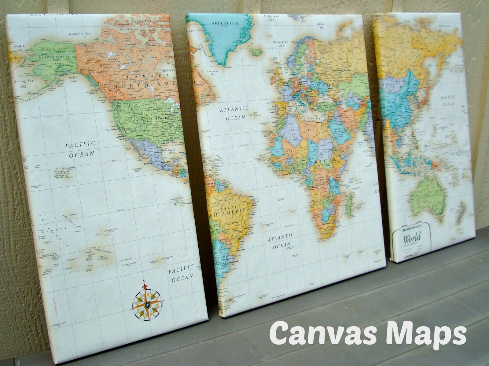 All My Great Ideas Are Really From - Canvas Maps