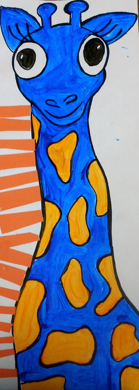 Art. Eat. Tie Dye. Repeat.: 2nd Grade Complementary Color Giraffes