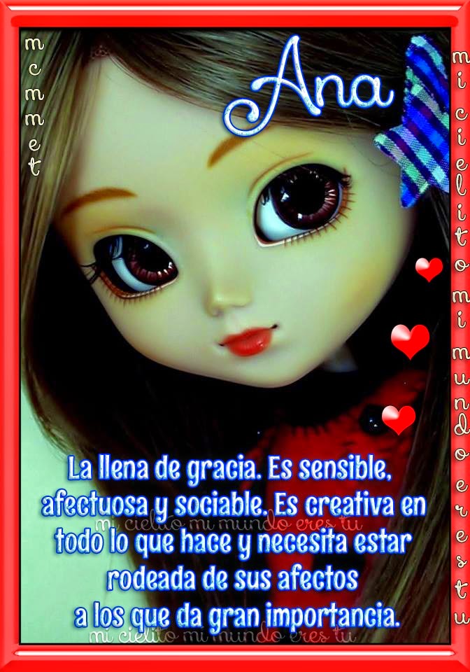 Nombres Decorados Significado del nombre Ana
