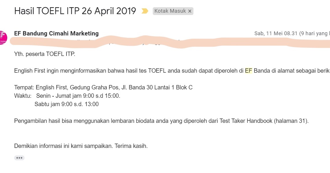 Pengalaman Toefl Itp Pertama Di English First Ef Part 3 Hasil Toefl 630 Tanpa Banyak Persiapan