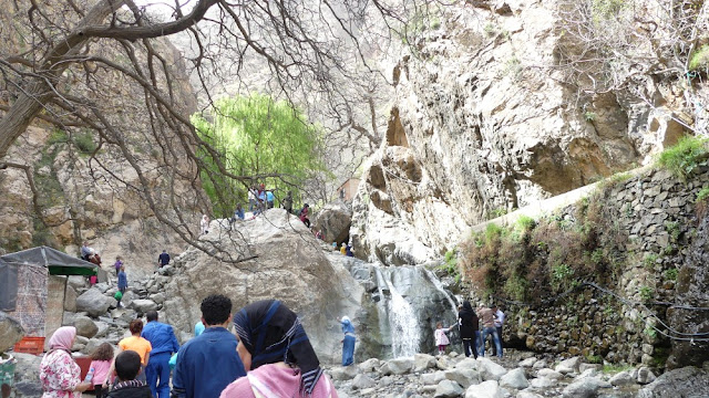 Wanderung zum Wasserfall, Setti-Fatma, Ourika-Tal, Marokko Wanderung zum Wasserfall, Setti-Fatma, Ourika-Tal, Marokko
