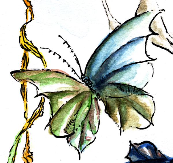 Paintstakingly The Pilgrimage, with Nervous Butterflies