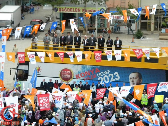 AK Parti Bozkır Mitingi Fotoğraf Slayt Gösterisi