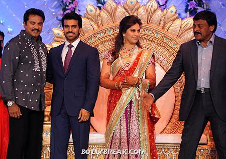 R Sarathkumar, Ram Charan, Upasana, Chiranjeevi - (11) - Ram Charan Teja's Upasana Kamineni Reception Pics