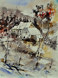 ledent pol watercolors paintings oil