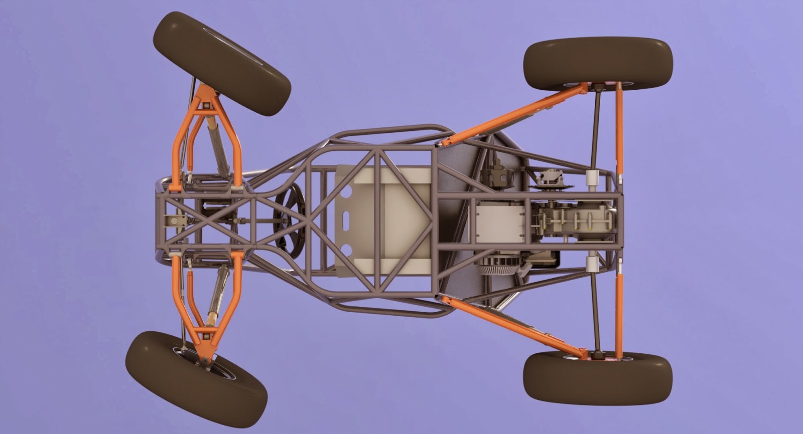 UCSB Racing Baja SAE Final Design CAD Renderings