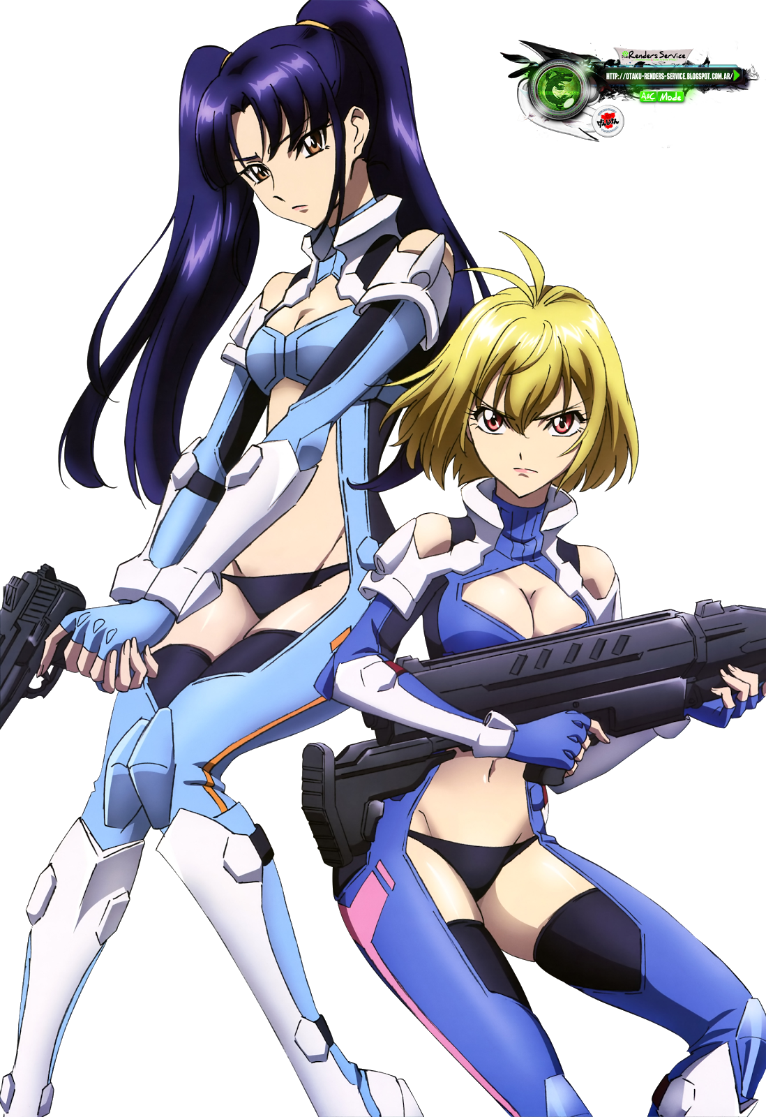 Cross Ange:Salia+Ange Kakoii Armored HD Render.
