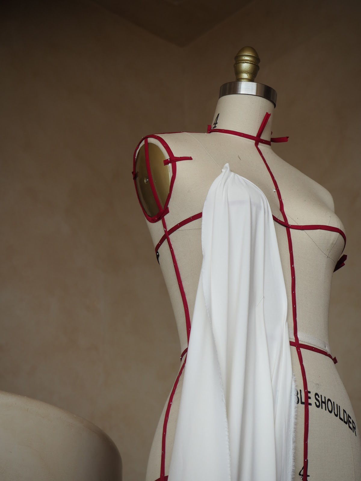 Gown Process Draping Kenzie Kay