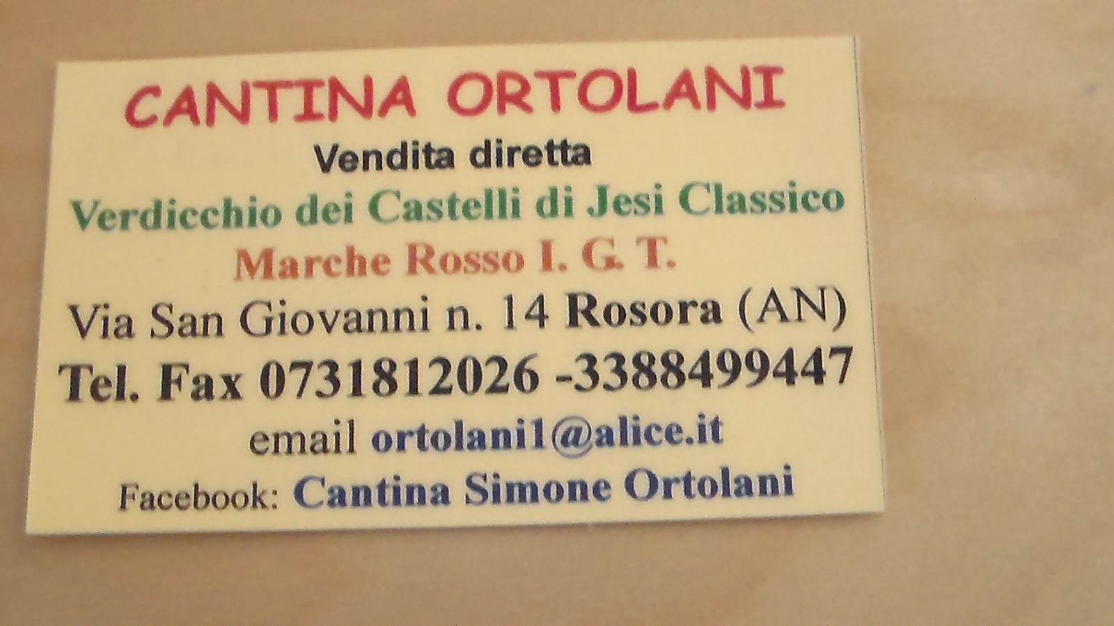Cantina Ortolani
