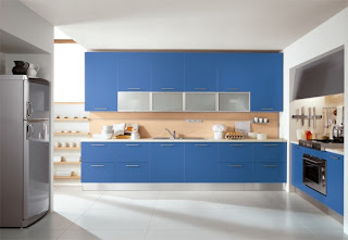 Decoracion de Interiores: Ideas de Diseños de Cocina con color Azul