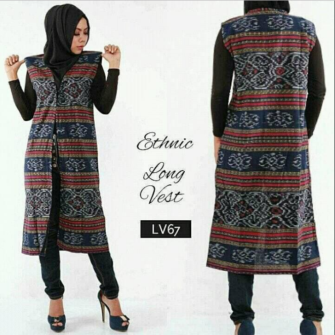 #BusanaMuslim | 20 Model Outer Batik Kekinian Cocok Untuk Ngantor